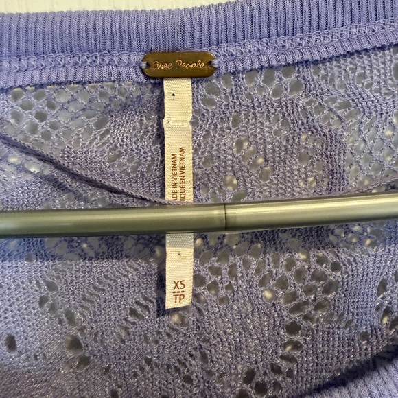 Free People Lavender Lace Women Top - Picture 6 of 6